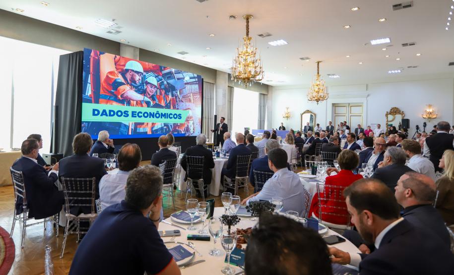 Governador mostra investimentos no Paraná a empresários: R$ 285 bi desde 2019