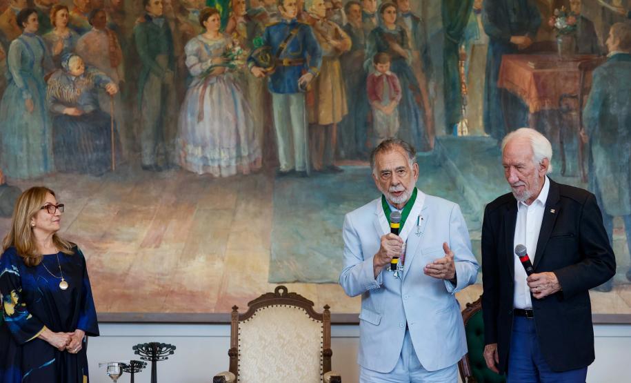 Com filme inspirado em Curitiba, Francis Ford Coppola é homenageado pelo Paraná