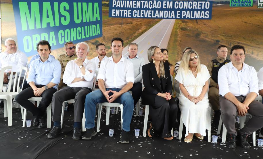 Ratinho Junior inaugura segundo trecho da PRC-280, entre Palmas e Clevelândia