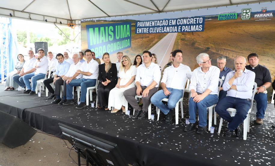 Ratinho Junior inaugura segundo trecho da PRC-280, entre Palmas e Clevelândia