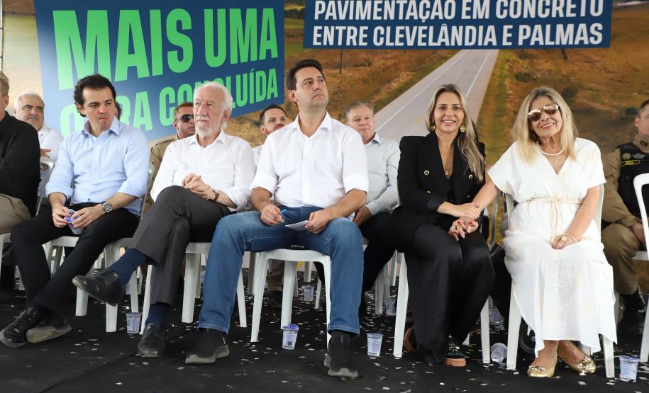 Ratinho Junior inaugura segundo trecho da PRC-280, entre Palmas e Clevelândia