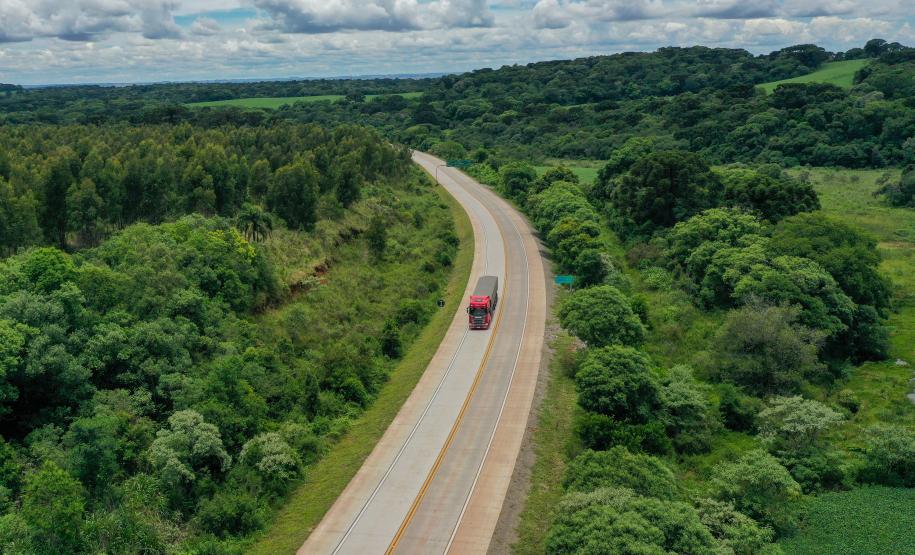 Ratinho Junior inaugura segundo trecho da PRC-280, entre Palmas e Clevelândia