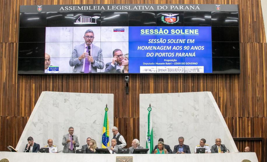 Assembleia Legislativa homenageia Porto de Paranaguá pelo aniversário de 90 anos