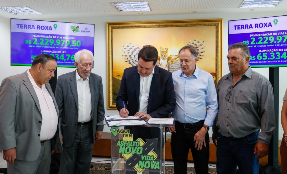 Asfalto Novo, Vida Nova: Ratinho Junior libera mais R$ 33,6 milhões para nove cidades