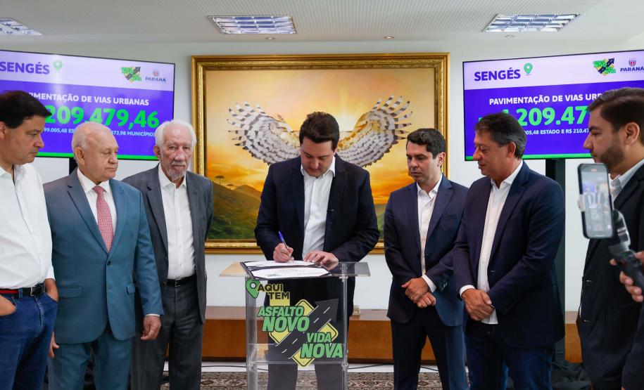 Asfalto Novo, Vida Nova: Ratinho Junior libera mais R$ 33,6 milhões para nove cidades