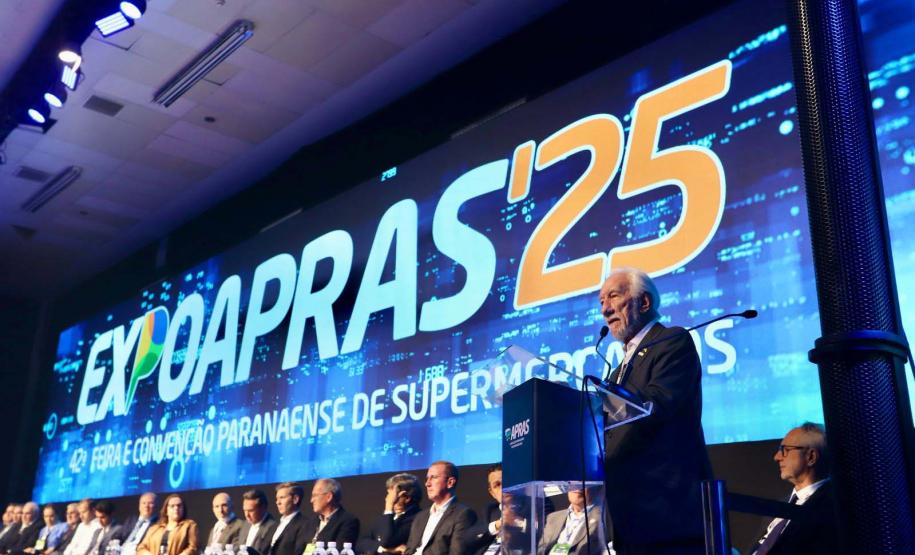 Darci Piana destaca importância do setor supermercadista ao Paraná na ExpoApras 2025