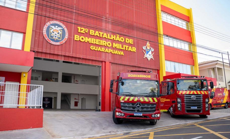 Investimento de R$ 12 milhões: Guarapuava ganha nova sede do Corpo de Bombeiros