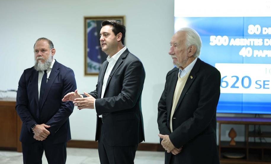 Ratinho Junior anuncia contratação de 620 policiais para reforçar o quadro da Polícia Civil