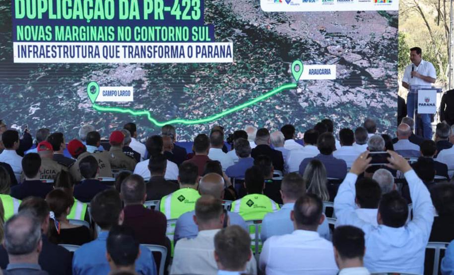 Governador lança obras de ampliação do Contorno Sul e duplicação da PR-423