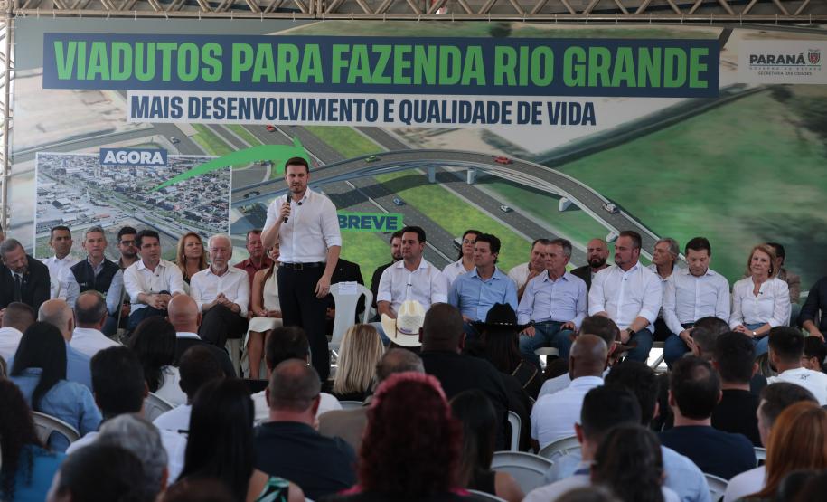 Estado e Fazenda Rio Grande firmam convênio de R$ 96 milhões para viadutos na BR-116