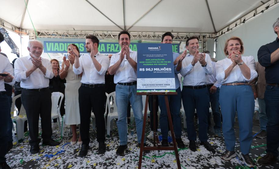 Estado e Fazenda Rio Grande firmam convênio de R$ 96 milhões para viadutos na BR-116