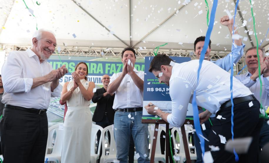 Estado e Fazenda Rio Grande firmam convênio de R$ 96 milhões para viadutos na BR-116