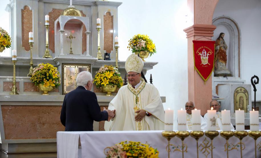 Piana participa da posse de Dom Paulo Alves Romão como bispo de Paranaguá, no Litoral