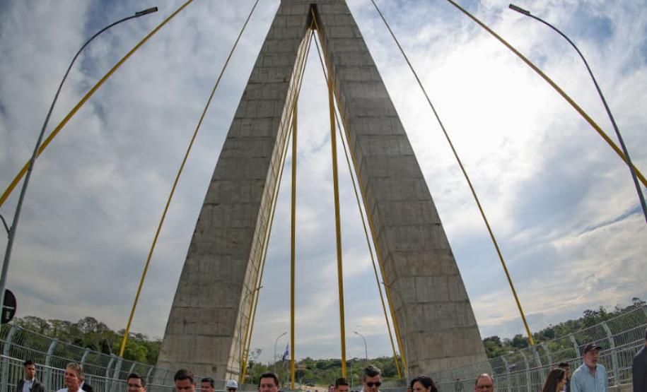 Ratinho Junior e presidente do Paraguai visitam obras dos acessos da Ponte da Integração