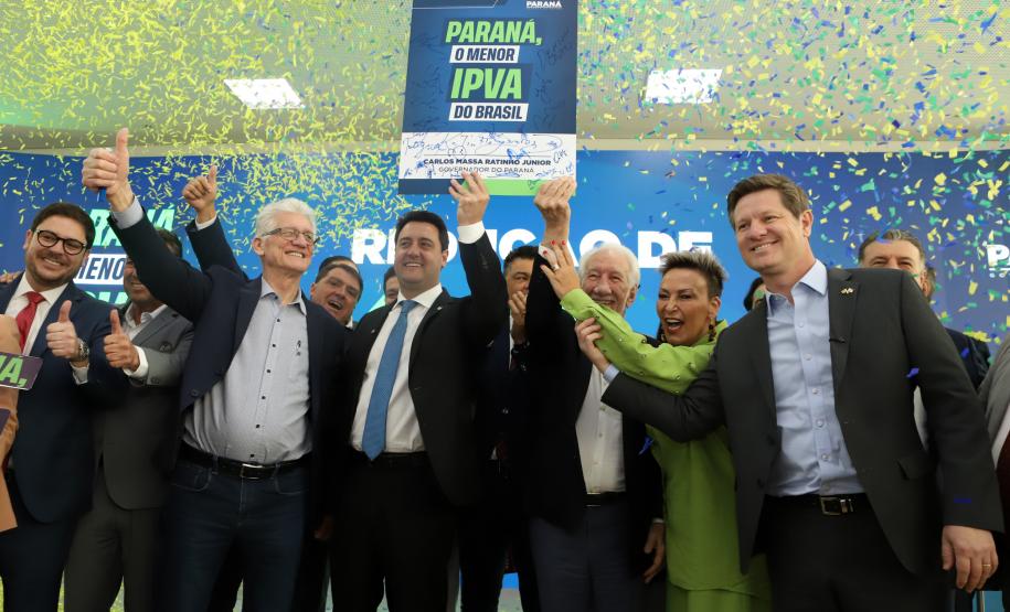 Ratinho Junior sanciona lei que reduz IPVA no Paraná e garante menor alíquota do Brasil
