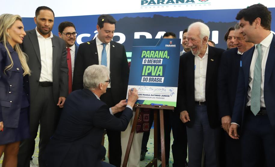 Ratinho Junior sanciona lei que reduz IPVA no Paraná e garante menor alíquota do Brasil