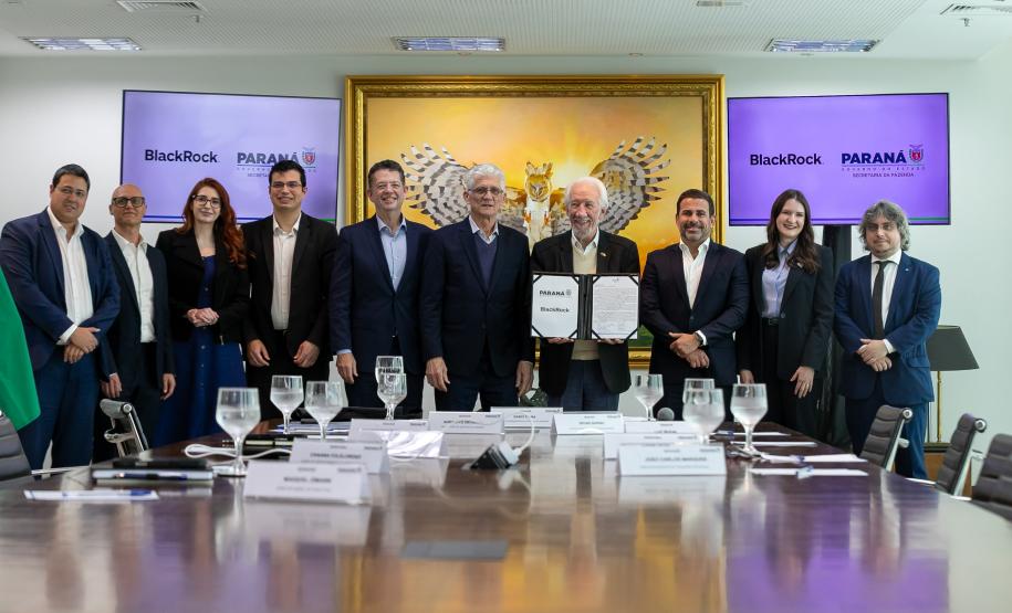 Governo do Paraná e BlackRock anunciam parceria para buscar investimentos internacionais