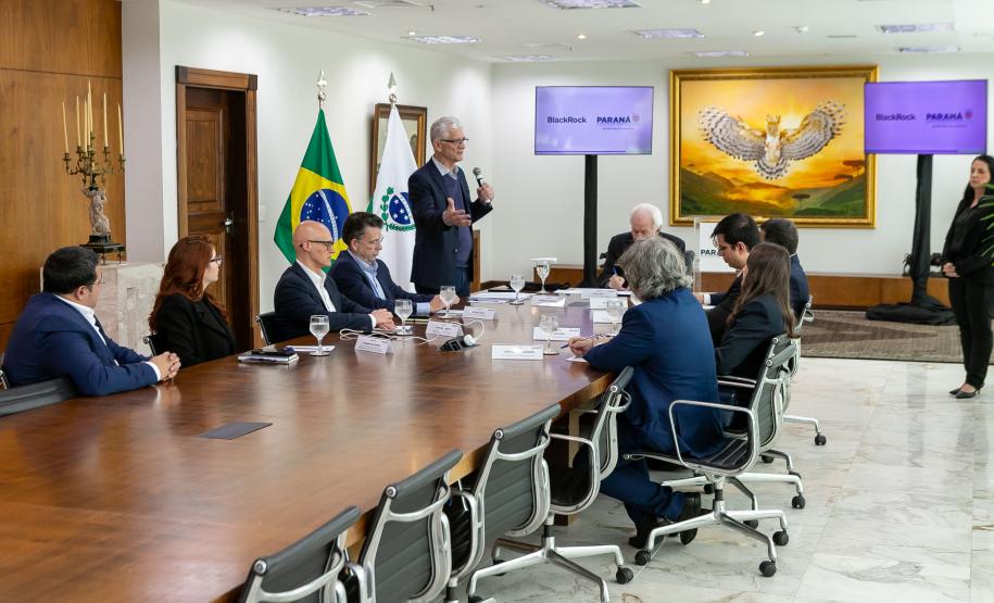 Governo do Paraná e BlackRock anunciam parceria para buscar investimentos internacionais