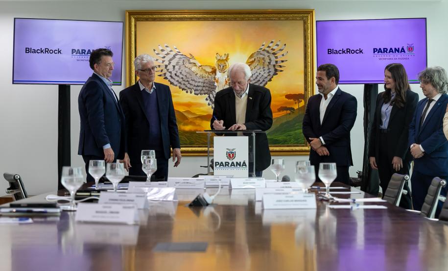 Governo do Paraná e BlackRock anunciam parceria para buscar investimentos internacionais