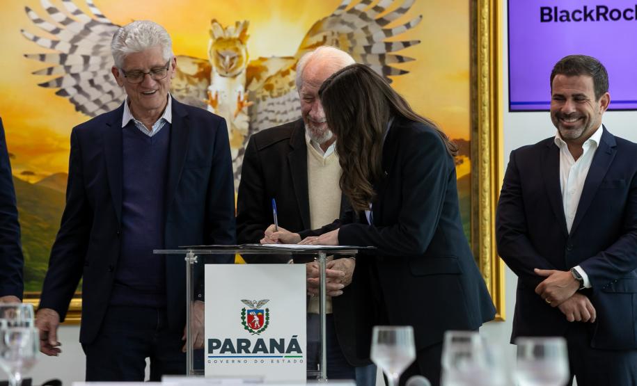 Governo do Paraná e BlackRock anunciam parceria para buscar investimentos internacionais