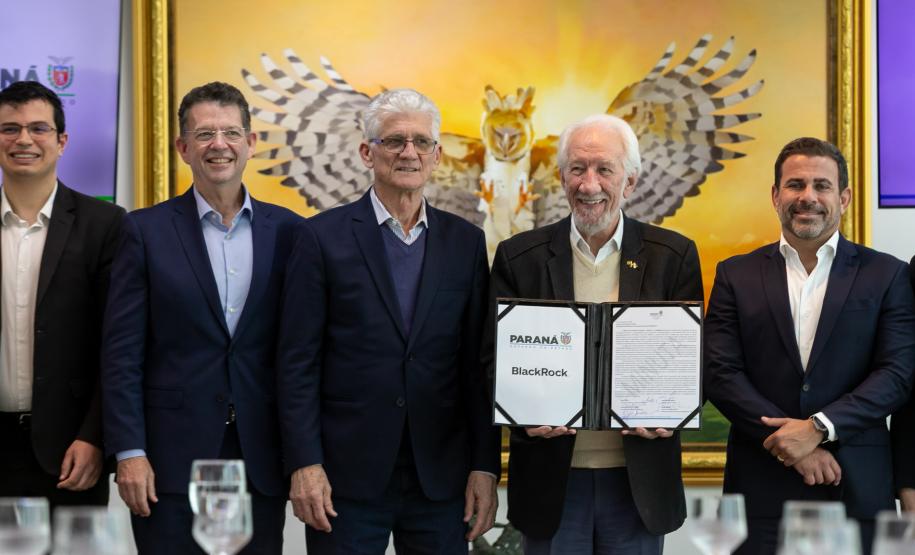 Governo do Paraná e BlackRock anunciam parceria para buscar investimentos internacionais