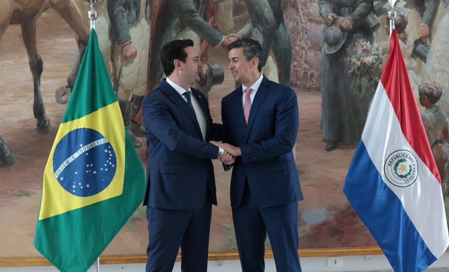 Ratinho Junior recebe Santiago Peña para debater novas oportunidades entre Paraná e Paraguai
