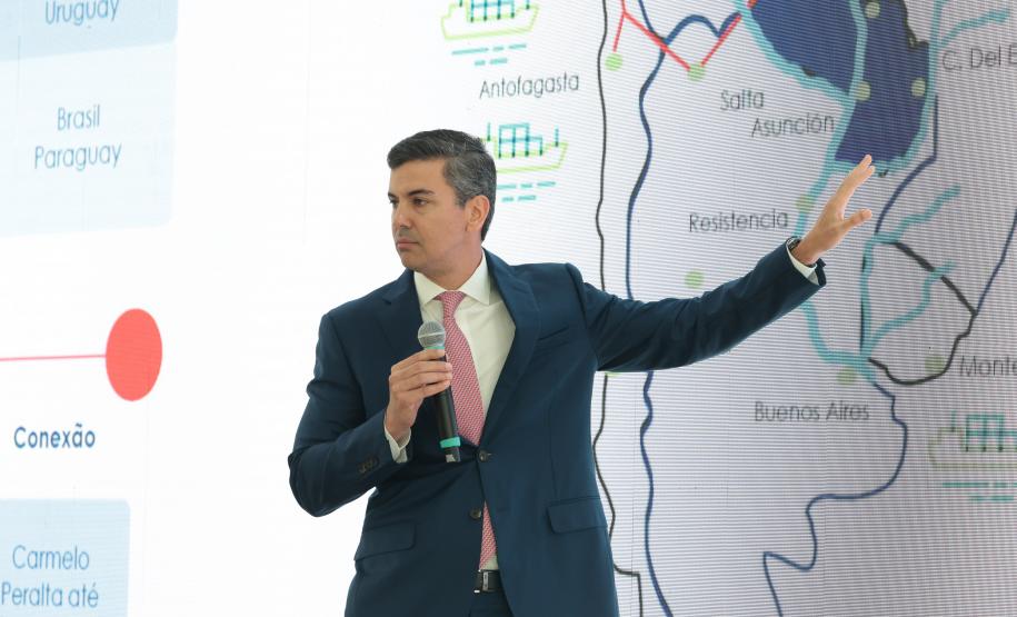 Ratinho Junior recebe Santiago Peña para debater novas oportunidades entre Paraná e Paraguai