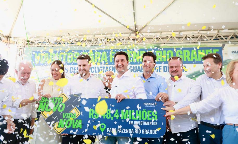 Estado libera R$ 48 milhões pelo Asfalto Novo, Vida Nova para Fazenda Rio Grande