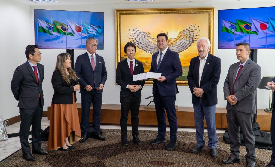 Governador Ratinho Junior é homenageado com honraria da província japonesa de Hyogo