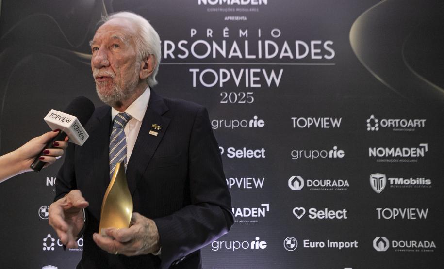 Ratinho Junior é eleito pela segunda vez personalidade do ano no prêmio TOPVIEW