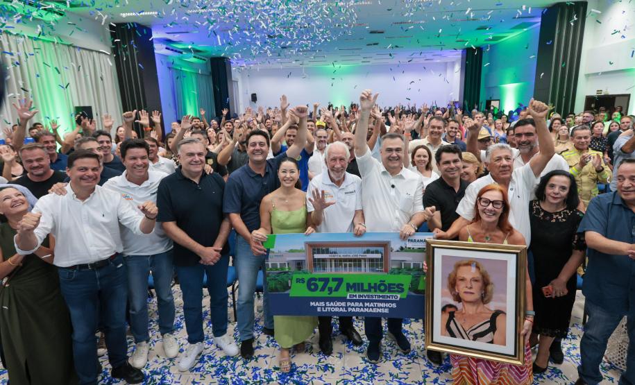 R$ 67,7 milhões: governador anuncia a construção do Hospital Regional de Matinhos