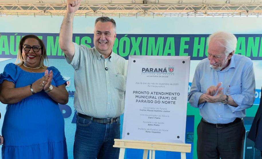Governo do Paraná inaugura primeiro Pronto Atendimento Municipal em Paraíso do Norte