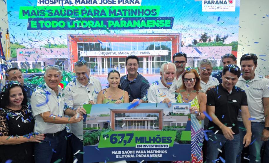 R$ 67,7 milhões: governador anuncia a construção do Hospital Regional de Matinhos
