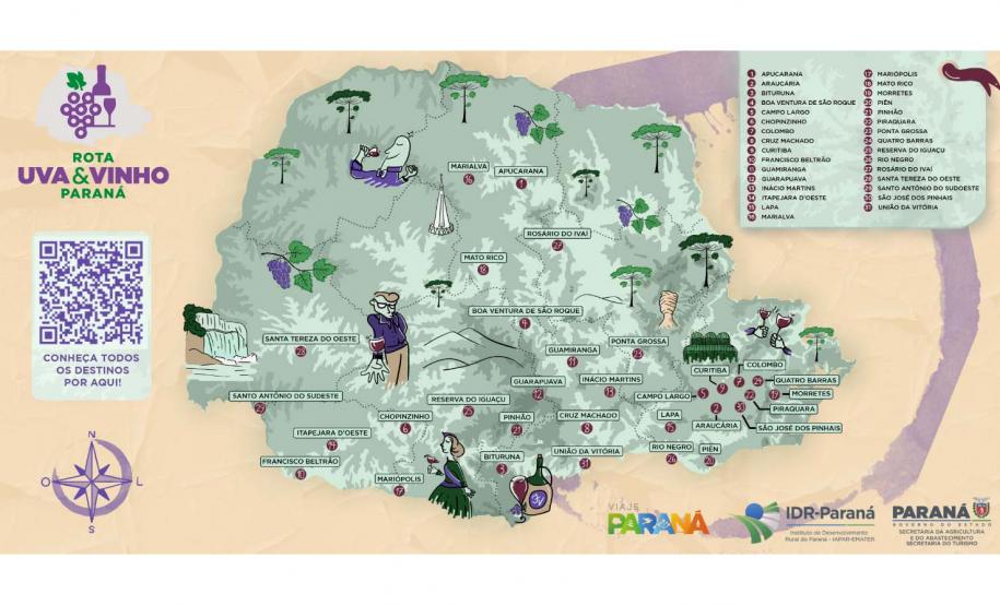 Rota da Uva & Vinho: Paraná lança circuito para impulsionar vitivinucultura e valorizar tradições