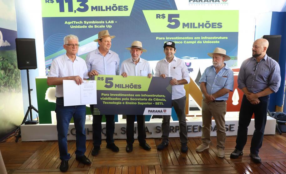 Estado anuncia R$ 16 milhões para novo prédio de pesquisa de alimentos e reformas na Unioeste