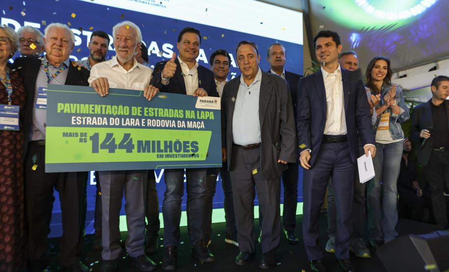 Com investimento de R$ 144 milhões, Rodovia da Maçã e Estrada do Lara serão pavimentadas na Lapa