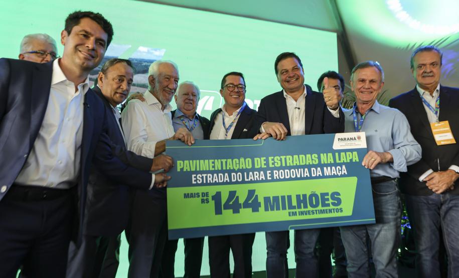 Com investimento de R$ 144 milhões, Rodovia da Maçã e Estrada do Lara serão pavimentadas na Lapa