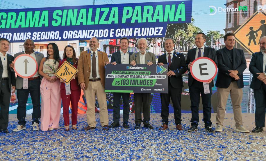 Estado autoriza R$ 183 milhões para reforçar sinalização urbana nos 399 municípios