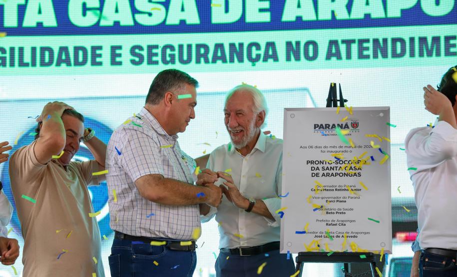 Estado inaugura novo pronto-socorro da Santa Casa de Arapongas