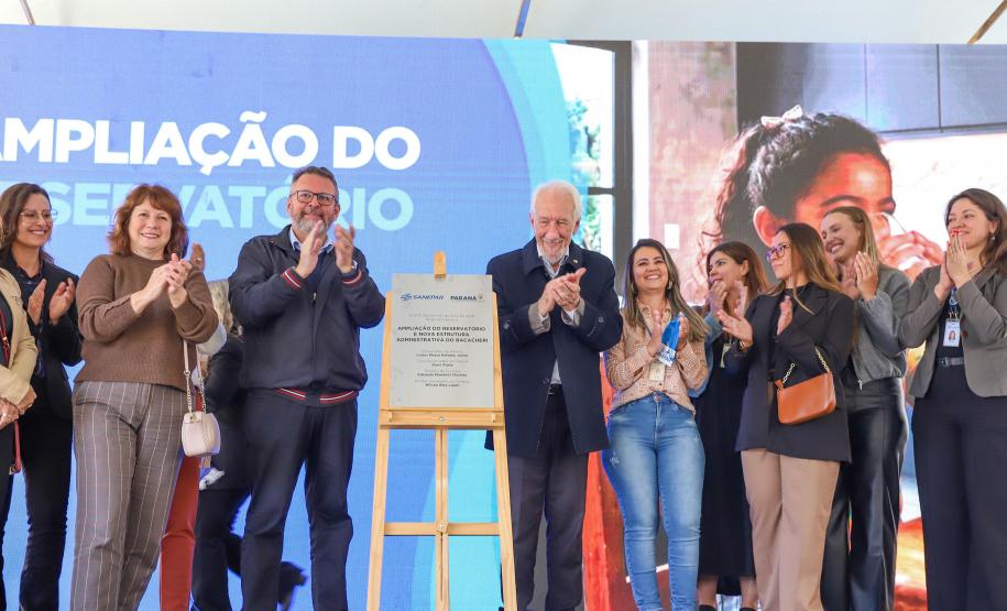 Sanepar inaugura centro que aumenta em 60% a reservação de água no Norte de Curitiba