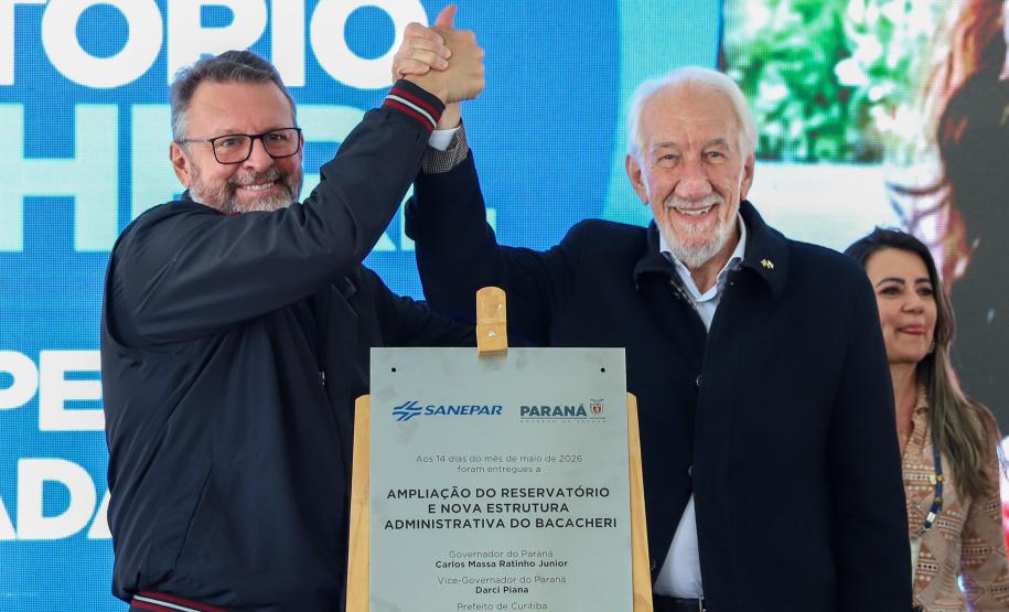 Sanepar inaugura centro que aumenta em 60% a reservação de água no Norte de Curitiba