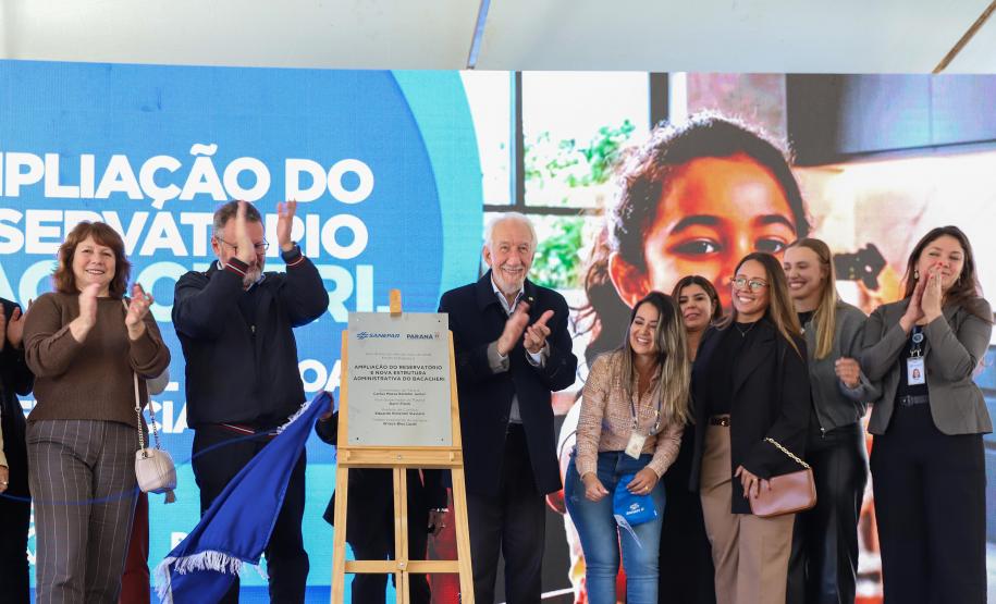 Sanepar inaugura centro que aumenta em 60% a reservação de água no Norte de Curitiba