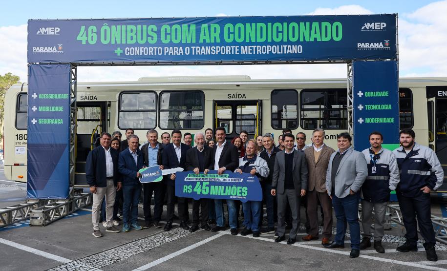 Frota da RMC ganha 46 novos ônibus com ar-condicionado e câmera de segurança