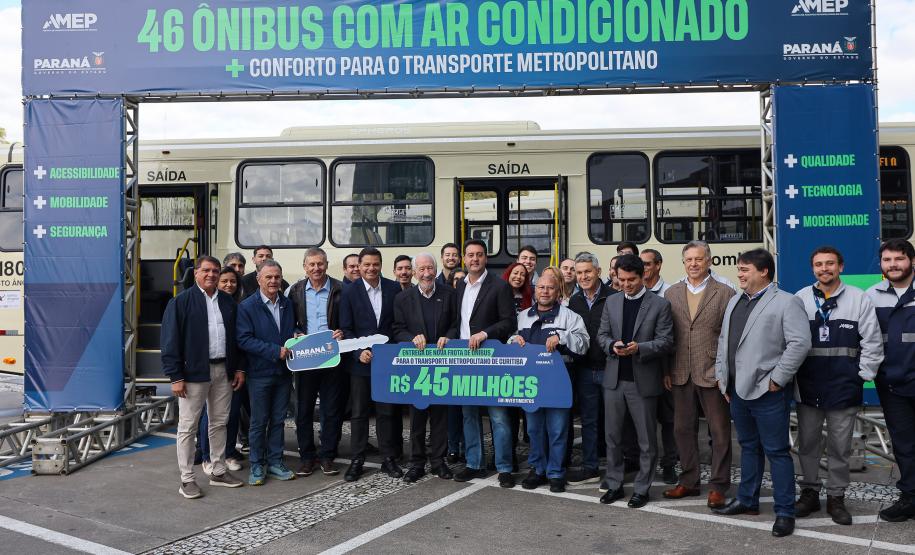 Frota da RMC ganha 46 novos ônibus com ar-condicionado e câmera de segurança