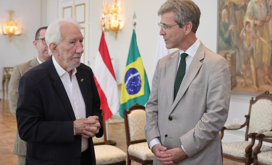 Vice-governador recebe embaixador da Áustria em busca de novas cooperações para o Paraná